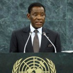 President of Equatorial Guinea speaking at the United Nations